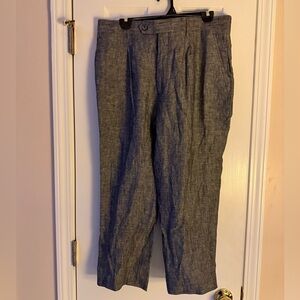 Classic Men's  black/white Linen Pants